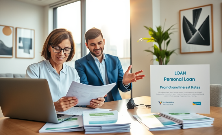 Image illustrant le processus de crédit personnel pré-approuvé avec des taux promotionnels.