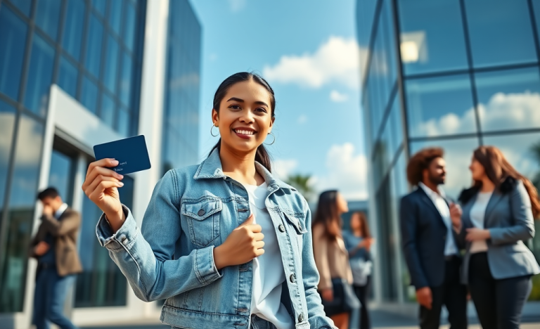 Une personne demande une carte sans compte bancaire