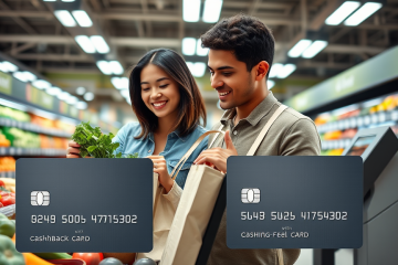 Image d'une carte bancaire sans frais annuels avec cashback.