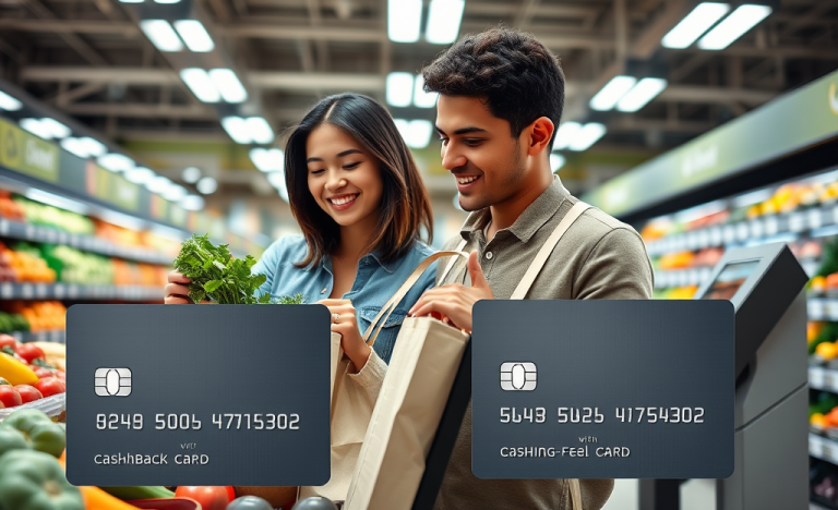 Image d'une carte bancaire sans frais annuels avec cashback.