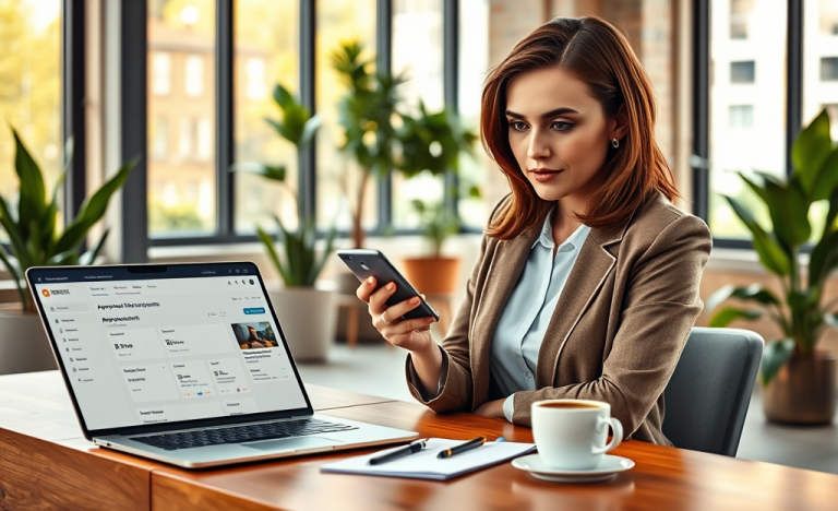 Image illustrant l'approbation directe par mobile pour une gestion rapide et efficace des demandes.