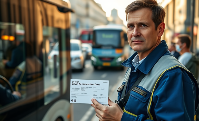 Carte recommandée pour les conducteurs de véhicules lourds et voyageurs