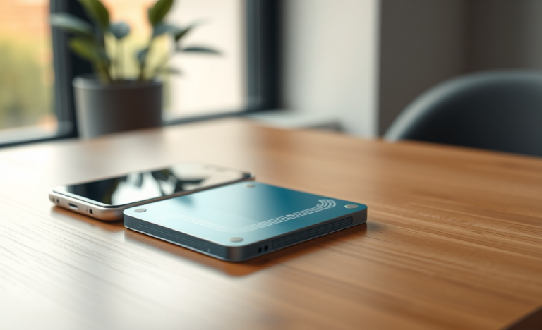 Une carte avec technologie sans contact utilisée pour des échanges d'informations rapides.