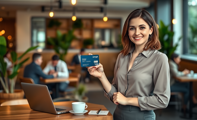 Illustration de la Carte Simplii Financial Cash Back avec des avantages de remises en espèces.