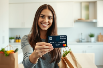 Image de la Carte BMO CashBack Mastercard mettant en avant les remises en espèces.