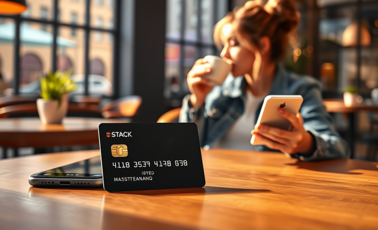 Image représentant les fonctionnalités de la Carte prépayée Mastercard Stack.