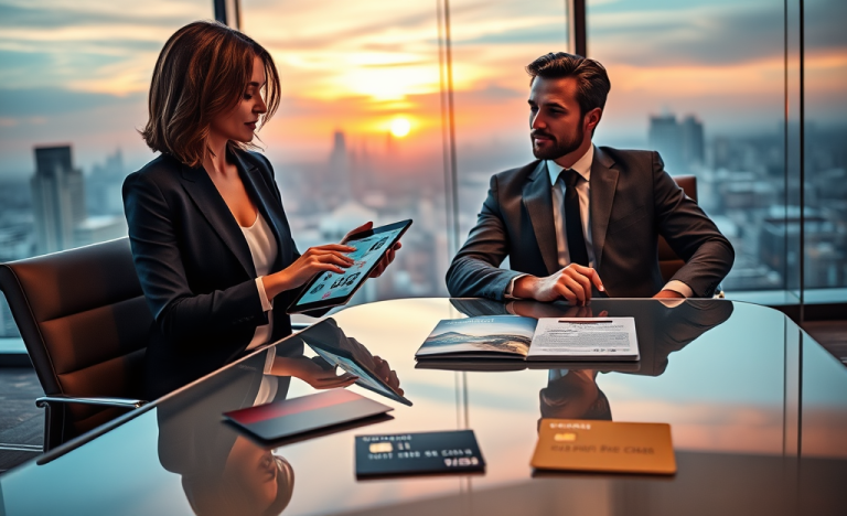 Image représentant la Carte PC Financial World Elite avec ses avantages de crédit premium.