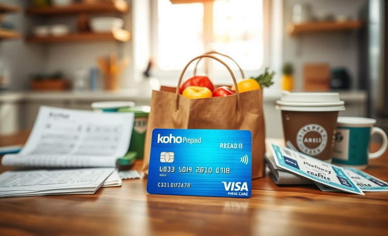 Carte KOHO Prépaye Visa pour des achats sans frais