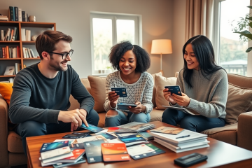 Infographie sur la comparaison des cartes de crédit avec cashback et avantages.