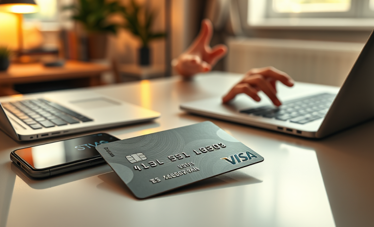 Image d'une carte de crédit numérique illustrant ses avantages et fonctionnalités.