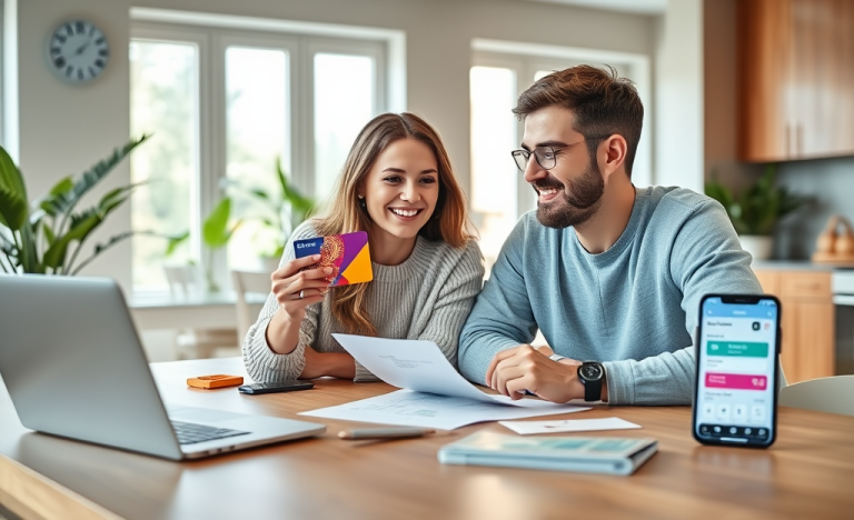 Image illustrant une carte de crédit sans frais annuels avec cashback