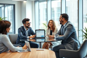 Image illustrant le processus facile d'obtention d'un prêt en ligne avec des taux réduits.